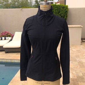 Calia black zip up warmup coat size small